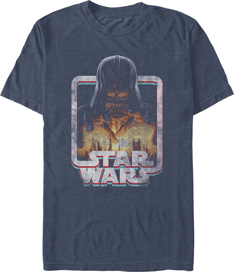Vintage Darth Vader Frame Star Wars T-Shirt product image 1