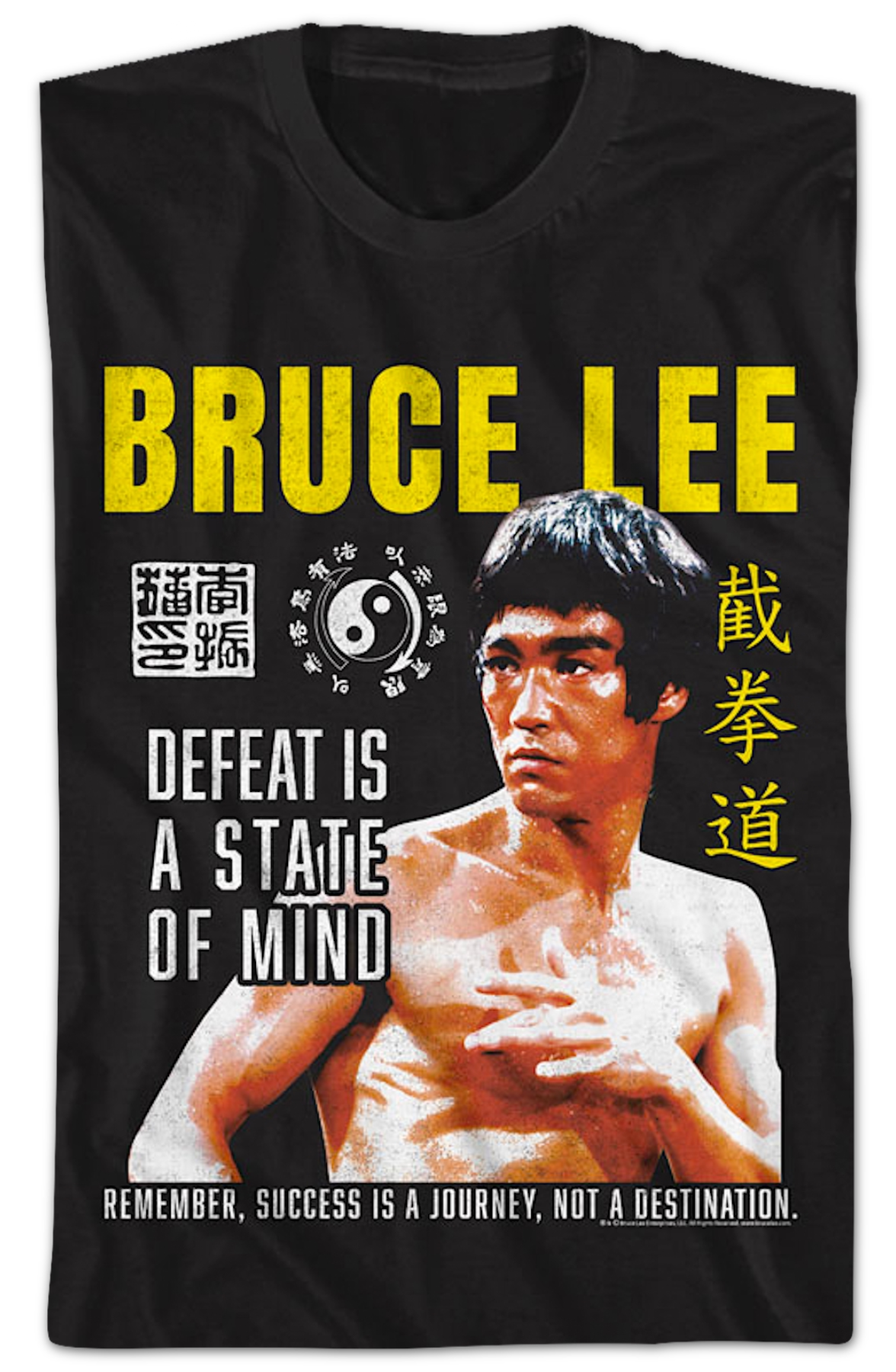 Vintage Defeat Is A State Of Mind Bruce Lee T-Shirt product image 2