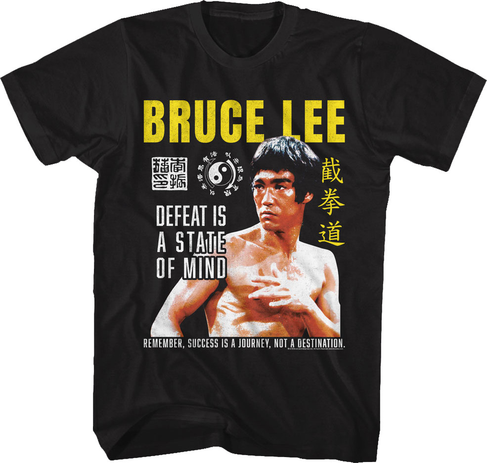 Vintage Defeat Is A State Of Mind Bruce Lee T-Shirt product image 1