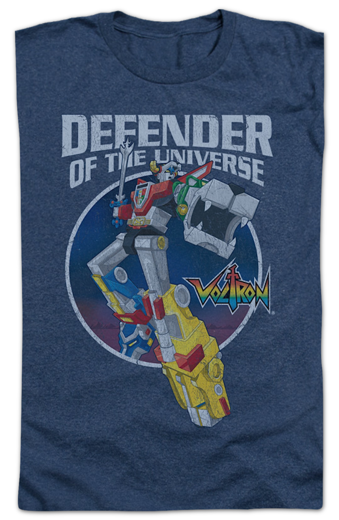Vintage Defender of the Universe Voltron T-Shirt product image 2