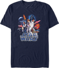 Vintage Episode IV A New Hope Movie Poster Star Wars T-Shirt