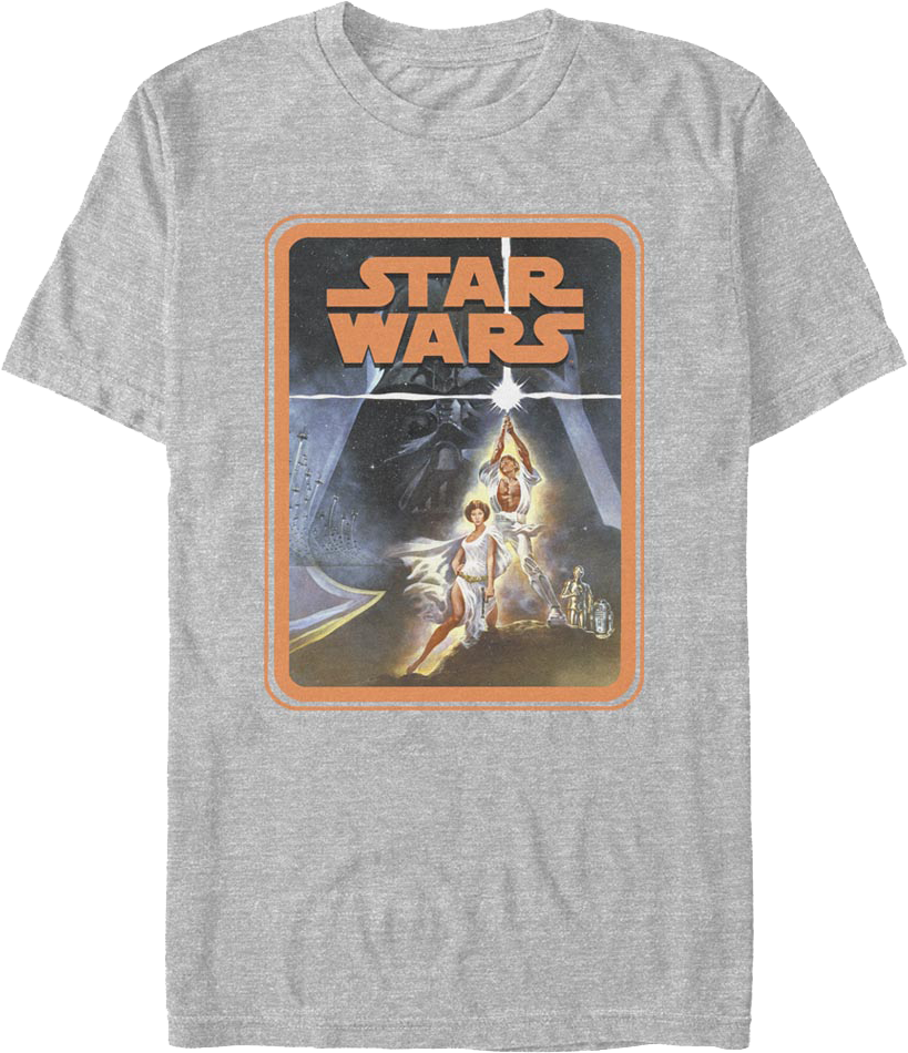 Vintage Episode IV Poster Frame Star Wars T-Shirt