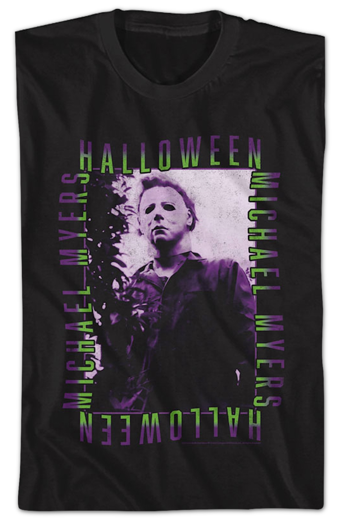 Vintage Michael Myers Photo Halloween T-Shirt product image 2