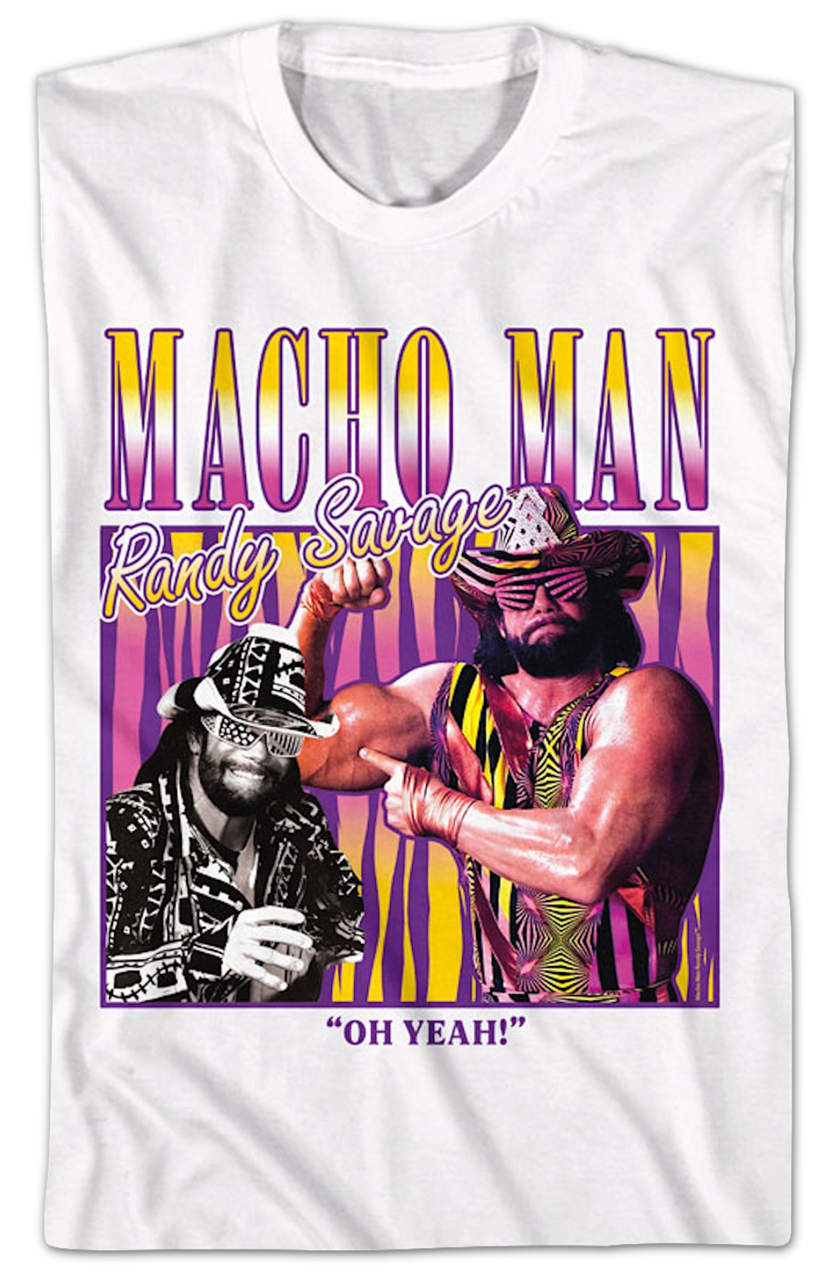 Vintage Oh Yeah Collage Macho Man Randy Savage T-Shirt product image 2