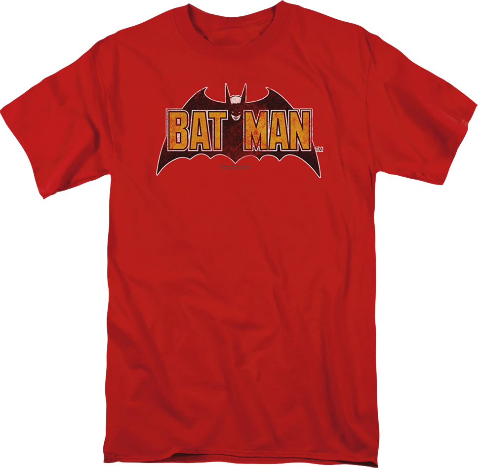 Vintage Red Batman Logo DC Comics T-Shirt product image 1