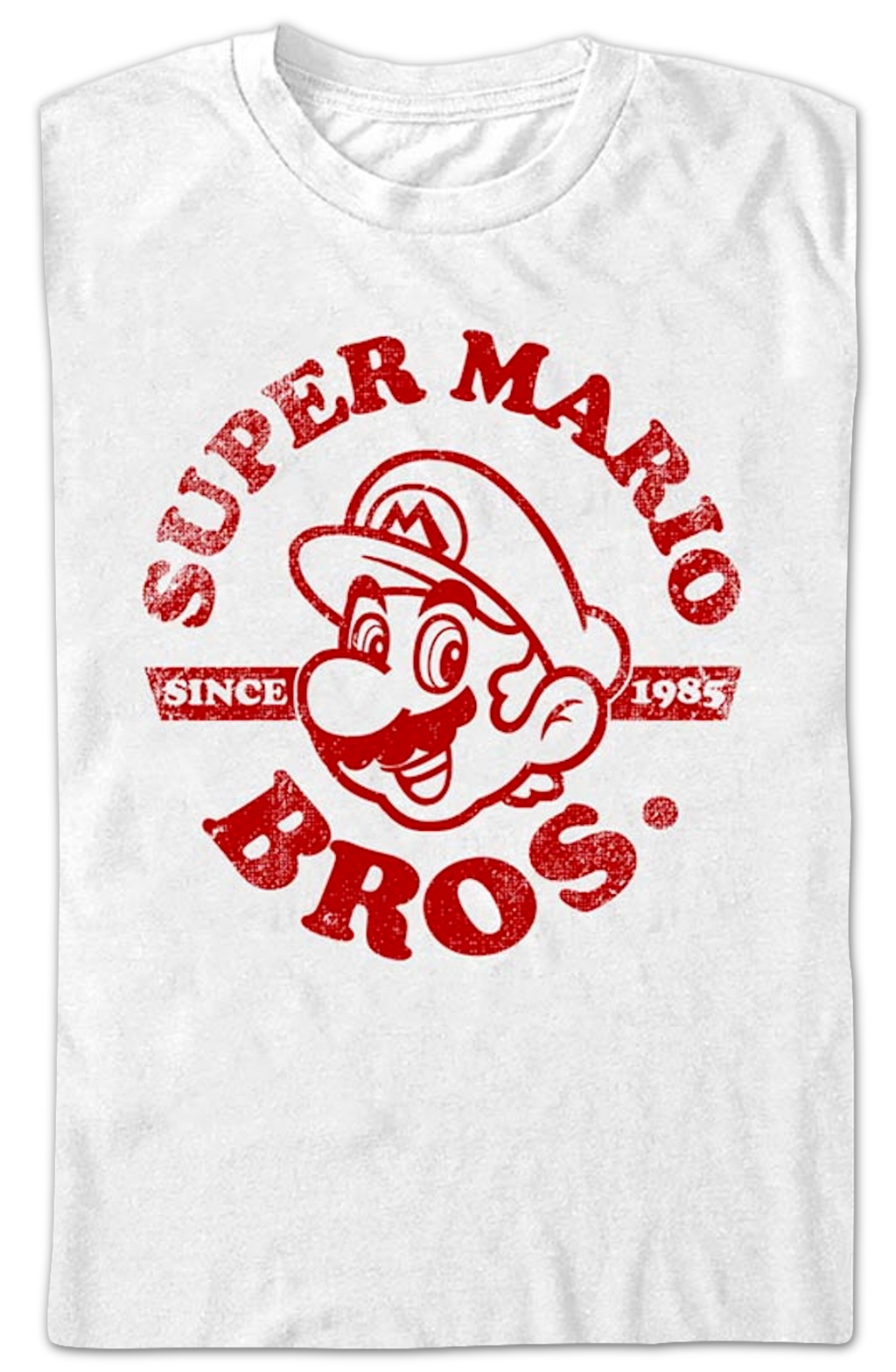 White Super Mario Bros. Distressed Since 1985 Nintendo product image 2