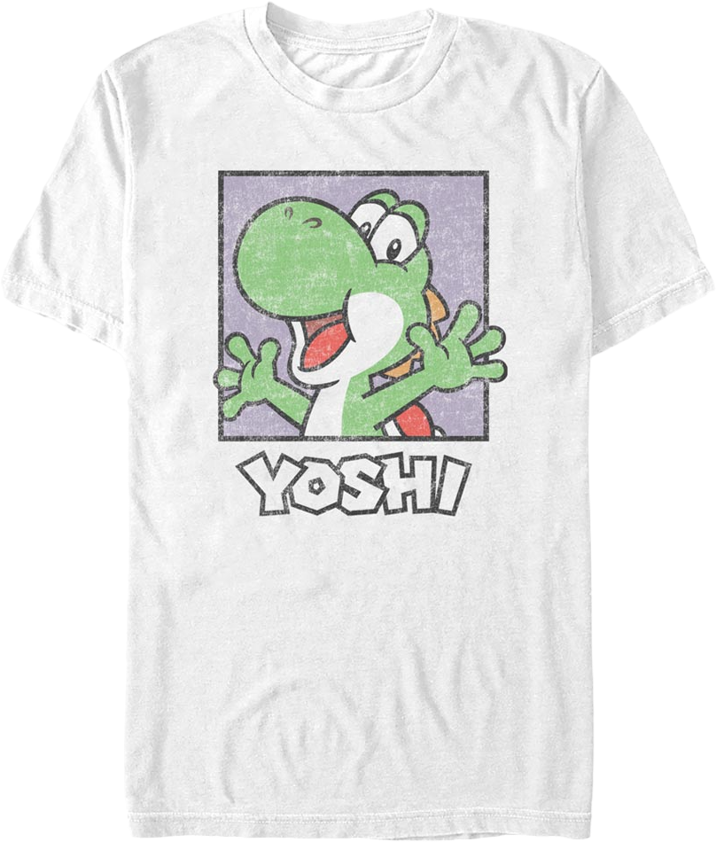 Vintage Yoshi Square Super Mario Bros. T-Shirt product image 1