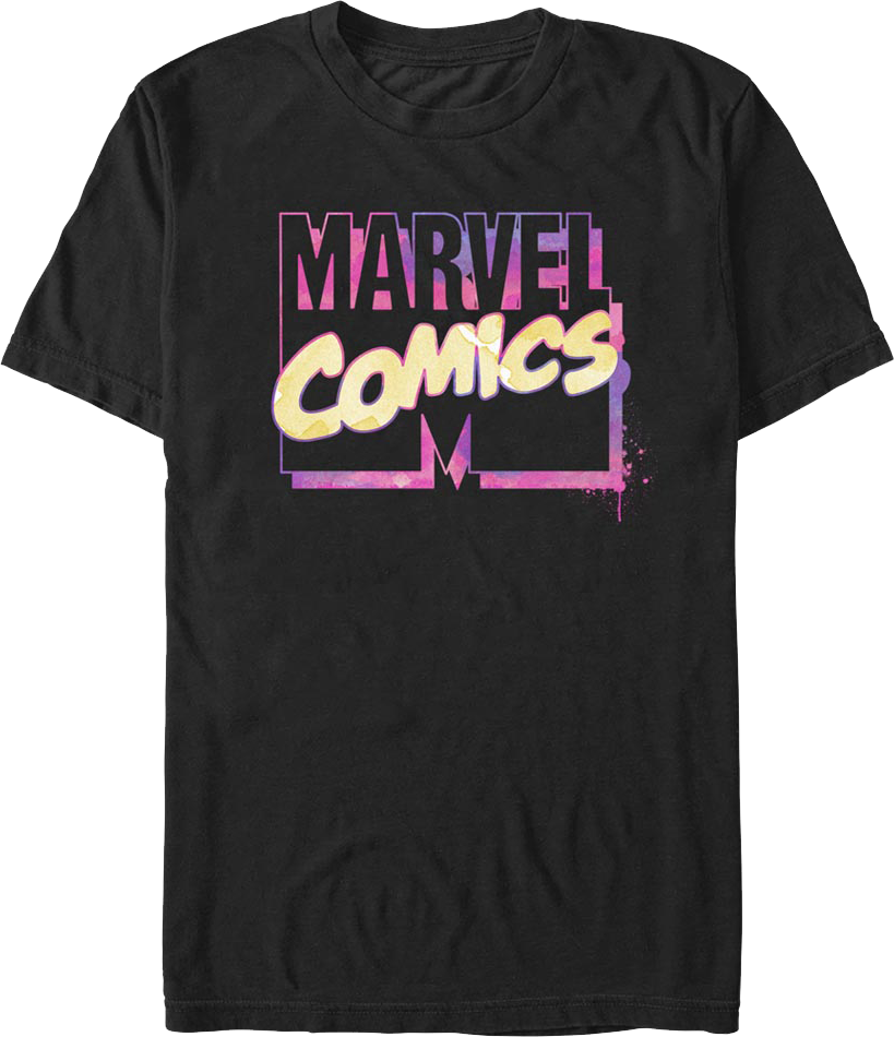 Watercolor Logo Marvel Comics T-Shirt product image 1