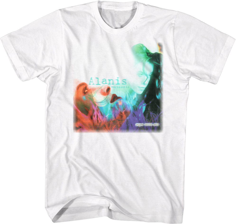 White Jagged Little Pill Alanis Morissette T-Shirt product image 1