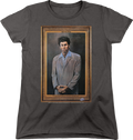 Womens Charcoal Kramer Painting Seinfeld Shirt product image 1
