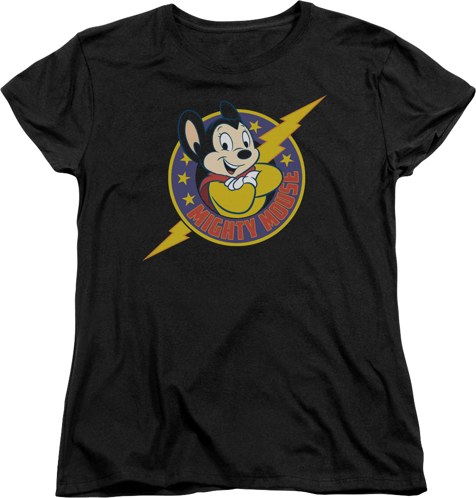 Womens Lightning Bolt Mighty Mouse Shirt product image 1