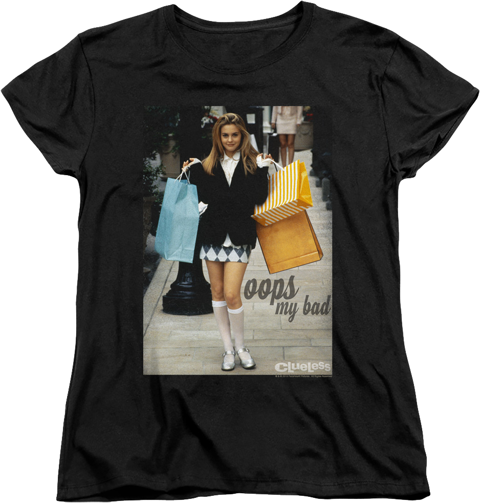 Womens Oops My Bad Clueless Shirt product image 1