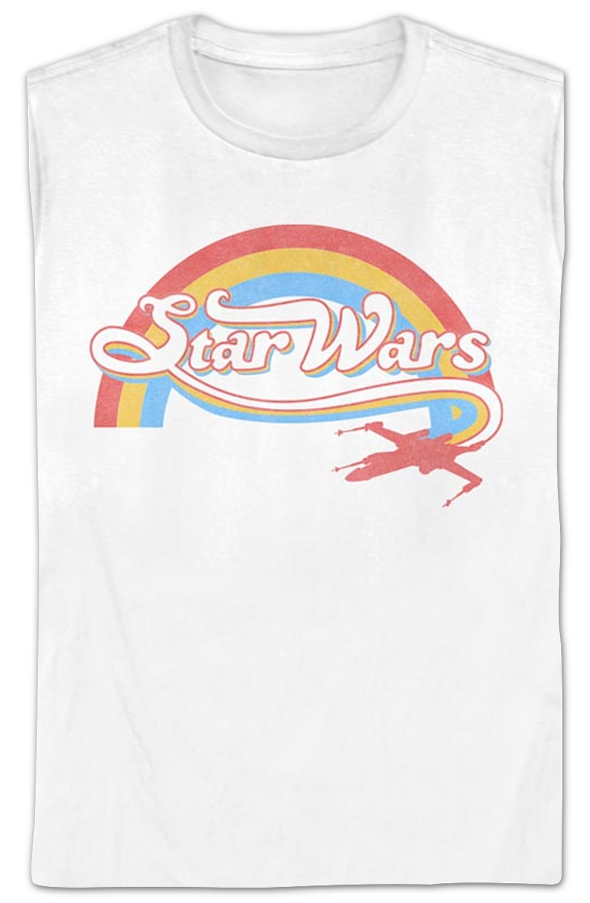 Womens Rainbow X-Wing Logo Star Wars Shirt product image 2