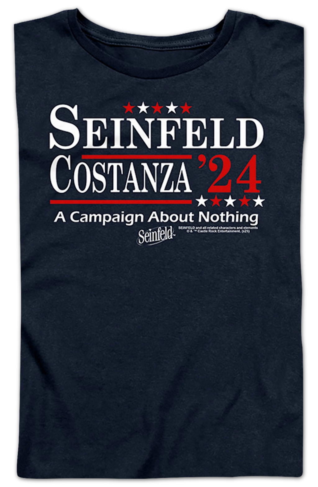 Womens Seinfeld & Costanza '24 Campaign Poster Seinfeld Shirt