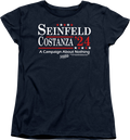 Womens Seinfeld & Costanza '24 Campaign Poster Seinfeld Shirt