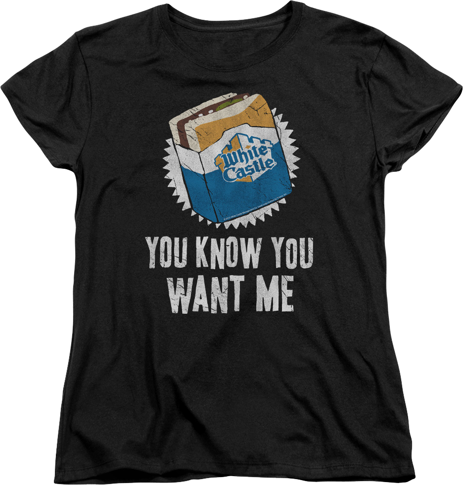 Womens You Know Want Me White Caste Shirt product image 1