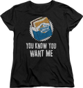 Womens You Know Want Me White Caste Shirt product image 1