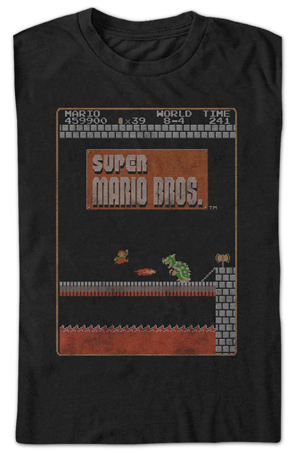 World 8-4 Super Mario Bros. T-Shirt product image 2