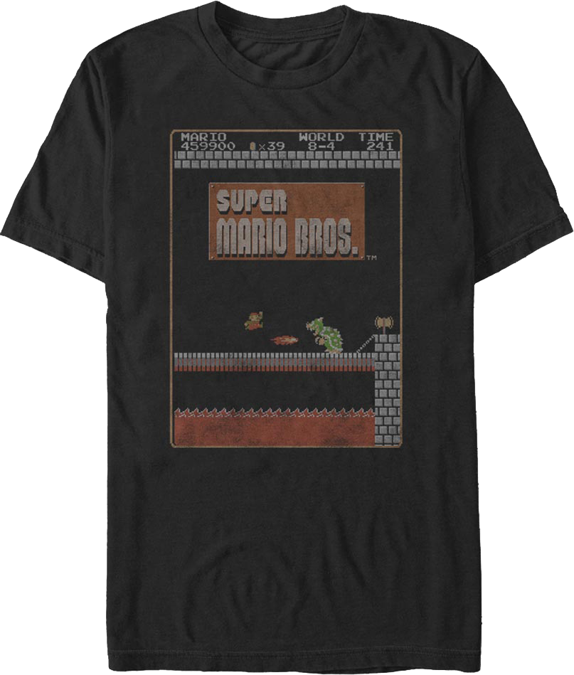 World 8-4 Super Mario Bros. T-Shirt product image 1