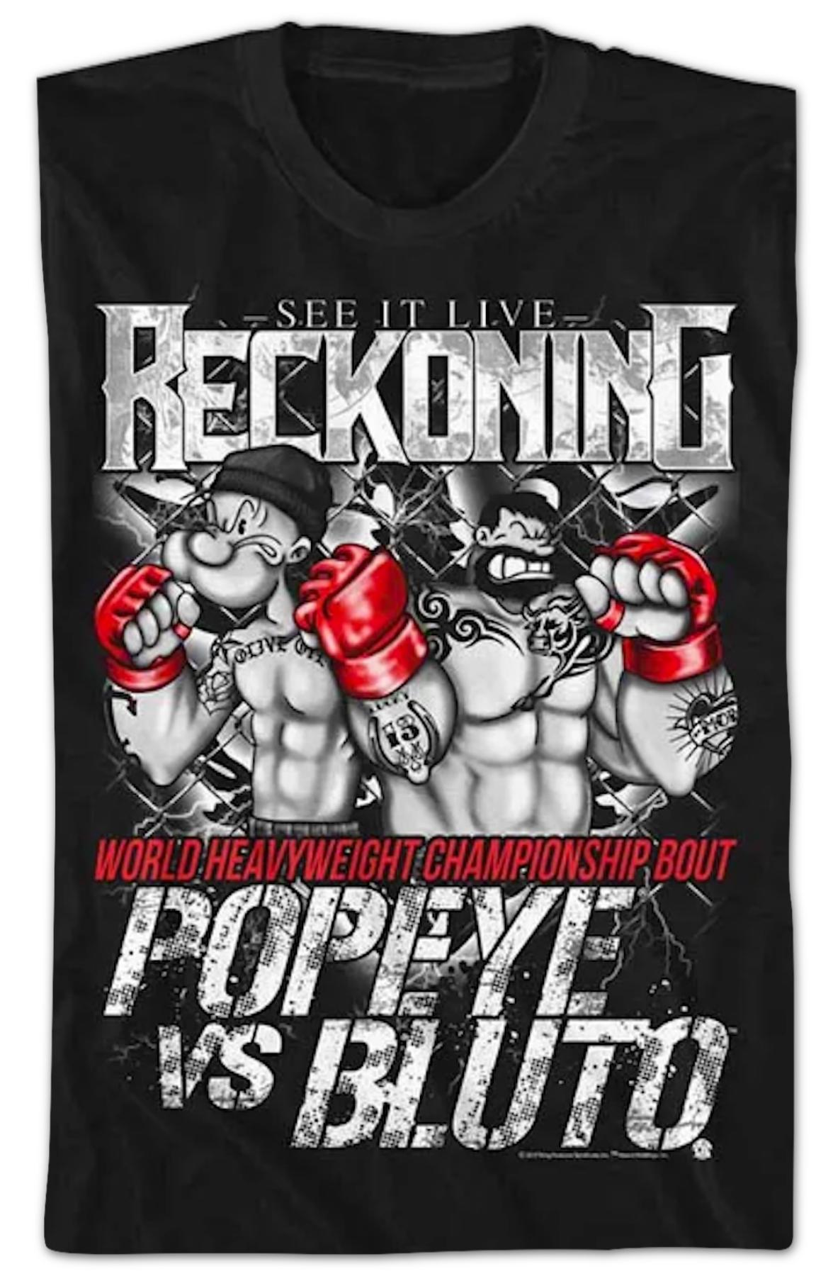 World Heavyweight Championship Bout Popeye T-Shirt product image 2