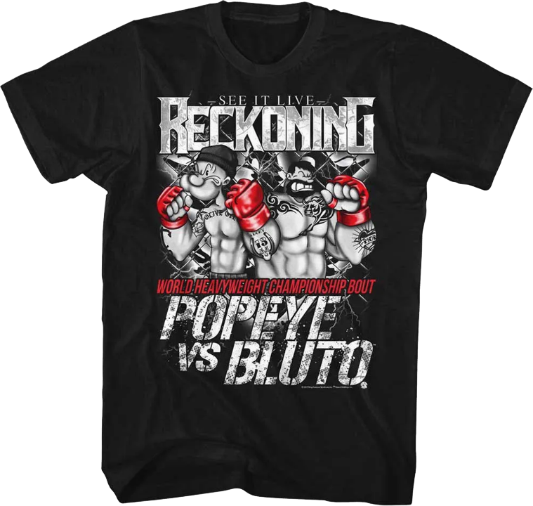 World Heavyweight Championship Bout Popeye T-Shirt product image 1