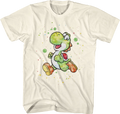 Yoshi Paint Splatter Super Mario Bros. T-Shirt product image 1