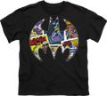 Youth Batman Logo Collage DC Comics Shirt product image 1